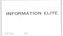 INFORMATION ELITE