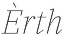 Erth logo (in Black & White)
