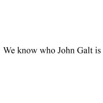 We know who John Galt is