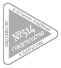 СВИДЕТЕЛЬСТВО О СОСТОЯНИИ ИЗМЕРЕНИЯ В ЛАБОРАТОРИИ №154 СВИДЕТЕЛЬСТВО