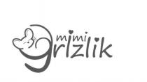 Словесный элемент «Mimi Grizlik» пишется латинскими буквами оригинального шрифта; первая и пятая буквы – заглавные; является вымышленным. Транслитерация – МИМИ ГРИЗЛИК.