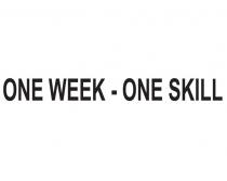 ONE WEEK – ONE SKILL