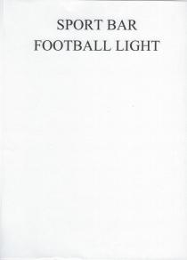 SPORT BAR FOOTBALL LIGHT