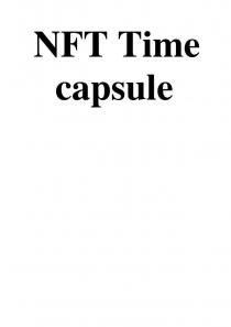 NFT Time capsule