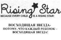 RISING STAR- BECAUSE EVERY CHILD IS A RISING STAR ВОСХОДЯЩАЯ ЗВЕЗДА- ПОТОМУ ЧТО КАЖДЫЙ РЕБЕНОК - ВОСХОДЯЩАЯ ЗВЕЗДА