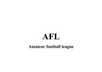 AFL Amateur football league