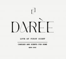 DAREE, LOVE AT FIRST SIGHT, CANDLES AND SCENTS FOR HOME, estd 2022