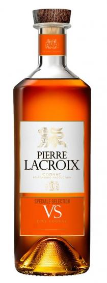 «P», «L», «PIERRE LACROIX», «VS FINE COGNAC», «PREMIUM COGNAC», «COGNAC RESPONSIBLE PRODUCTION», «SPECIALE SELECTION», «FINE COGNAC»