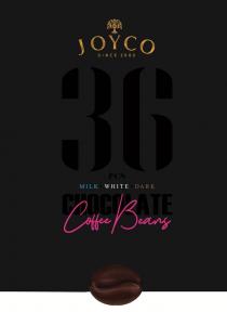 JOYCO Coffe Beans, PCS, Milk White Dark, Chocolate