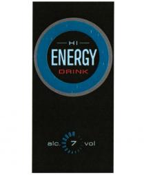 HI ENERGY DRINK ALC. 7 VOL