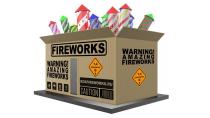 FIREWORKS; WARNING! AMAZING FIREWORKS; 1.4 EXPLOSIVES G 1; BOXFIREWORKS.RU; CAUTION