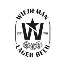 WIEDEMAN EST 1981 NATURAL BEER PREMIUM BEER FINEST BEER LAGER BEER