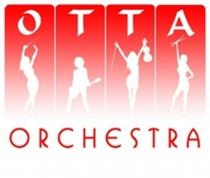 Заявлено словесное обозначение «OTTA-orchestra», выполненное прописными буквами английского алфавита. В отношении заявленных товаров обозначение является фантазийным. Выполнено в двух цветах красном и белом, с изображением фигур девушек держащих музыкальные инструменты