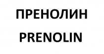 Заявленное обозначение представляет собой слово ПРЕНОЛИН, написанное заглавными буквами черного цвета на русском языке и слово PRENOLIN написанное заглавными буквами черного цвета на английском языке. Слова изображены на белом фоне.