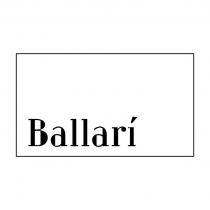Словесный элемент «BALLARI» представлен фантазийнымсловом, (транслитерация-«баллари»), написанного шрифтом сзасечками, буквами латинского алфавита.Над буквой «i» словесного элемента «BALLARI» расположензнак ударения «’».