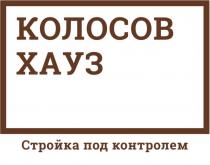 КОЛОСОВ ХАУЗ Стройка под контролем