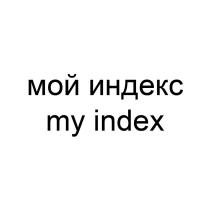 мой индекс my index