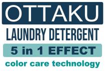 OTTAKU LAUNDRY DETERGENT 5 in 1 EFFECT color care technology