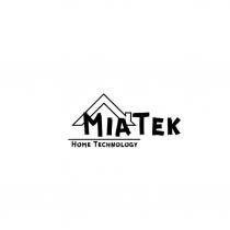 Словесное обозначение «MiaTek», обозначают аббревиатуру:Moderno – современный, Innovativo – инновационный, Accogliente – уютный «Home Technology» обозначает – технологический дом. Прописные буквы латинского алфавита «TEK» в обозначение является фантазийным.