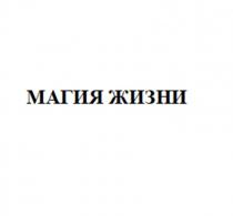 Заявляется словесное обозначение «МАГИЯ ЖИЗНИ», выполненное заглавными буквами стандартным шрифтом кириллического алфавита.