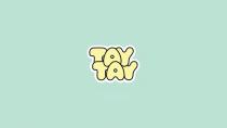 Словесное обозначением «TAY TAY» (транслитерация - ТАЙ ТАЙ), выполнено буквами латиницы авторским шрифтом в два уровня.