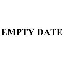 EMPTY DATE