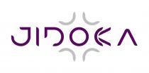 Комбинированное обозначение , выполнено в виде словесных элементов в графическом изображении - Jidoka. Транслитерация - Джидока. Цветовые элементы - фиолетовый и серый цвет.