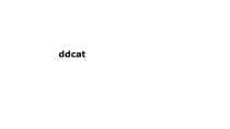 Слово ddcat, выполнено прописными буквами латинского алфавита, черного цвета, жирным шрифтом
