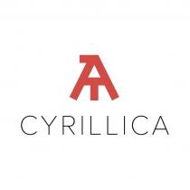 Словесная часть – «CYRILLICA», транслитерация на русский – «КИРИЛЛИКА» выполнена в латинице оригинальным шрифтом заглавными буквами и является вымышленным словом.
