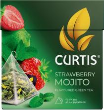 CURTIS, STRAWBERRY MOJITO, FLAVOURED GREEN TEA, 20 tea pyramids