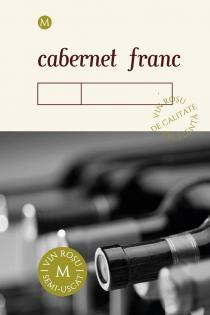 CABERNET FRANC, VIN ROSU, SEMI-USCAT, DE CALITATE, EXCELENTE