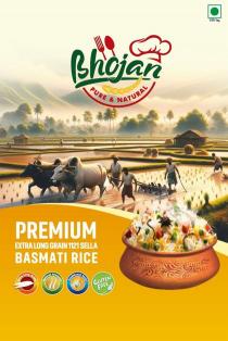 PREMIUM EXTRA LONG GRAIN 1121 GOLDEN SELLA BASMATI RICE. EXTRA LONG GRAIN, Natural Aromatic, Traditional Taste, GLUTEN FREE, Bhojan, PURE & NATURAL, 100% Veg.