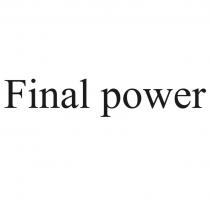 Final power