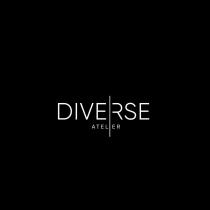 Заявленное словесное обозначение «DIVERSE ATELIER», выполненное заглавными буквами латинского алфавита. Транслитерация: «РАЗНООБРАЗНОЕ АТЕЛЛЬЕ».