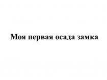 Моя первая осада замка