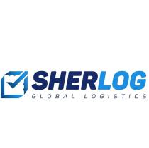 Словесный элемент «SHERLOG GLOBAL LOGISTICS» выполнен оригинальным шрифтом заглавными буквами латинского алфавита. Словесный элемент выполнен в две строки. Транслитерация обозначения буквами кириллического алфавита – [ШЭРЛОГ ГЛОБАЛ ЛОГИСТИКС].