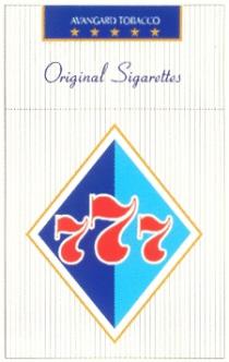 777 ORIGINAL SIGARETTES AVANGARD TOBACCO