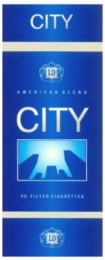 CITY LD L D FILTER CIGARETTES AMERICAN BLEND