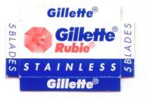 GILLETTE RUBIE STAINLESS 5 BLADES
