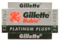 GILLETTE RUBIE PLATINUM PLUS 5 BLADES