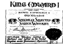 KING EDWARD I 1 SPECIALLY SELECTED SCOTCH WHISKIES