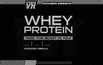 VITAHIT VH WHEY PROTEIN FEED THE BEAST IN YOU ADVANCED FORMULA EXPLOSIVE WORKOUTS PROTEIN BCAAS SERVINGS