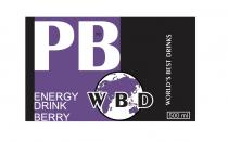 PB ENERGY DRINK BERRY WBD WORLDS BEST DRINKS WB