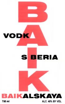 BAIKALSKAYA BAIK ALSKAYA VODKA SIBERIA