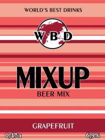 WORLDS BEST DRINKS WBD MIXUP WD BEER MIX GRAPEFRUIT