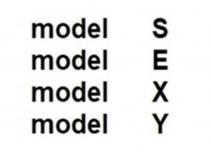 MODEL S MODEL E MODEL X MODEL Y