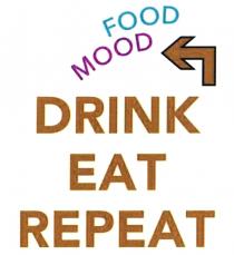 FOOD AND DRINK GASTRONOMIC FOOD&DRINK БЕ BEER ЕВО FOOD MOOD DRINK EAT REPEAT