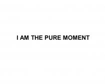 I AM THE PURE MOMENT