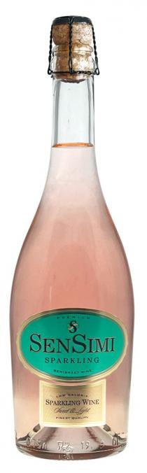 SS SENSIMI SPARKLING PREMIUM SEMISWEET WINE SPARKLING WINE SWEET A LIGHT LOW CALORIE FINEST QUALITY