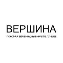 ВЕРШИНА ПОКОРЯЯ ВЕРШИНУ ВЫБИРАЙТЕ ЛУЧШЕЕ